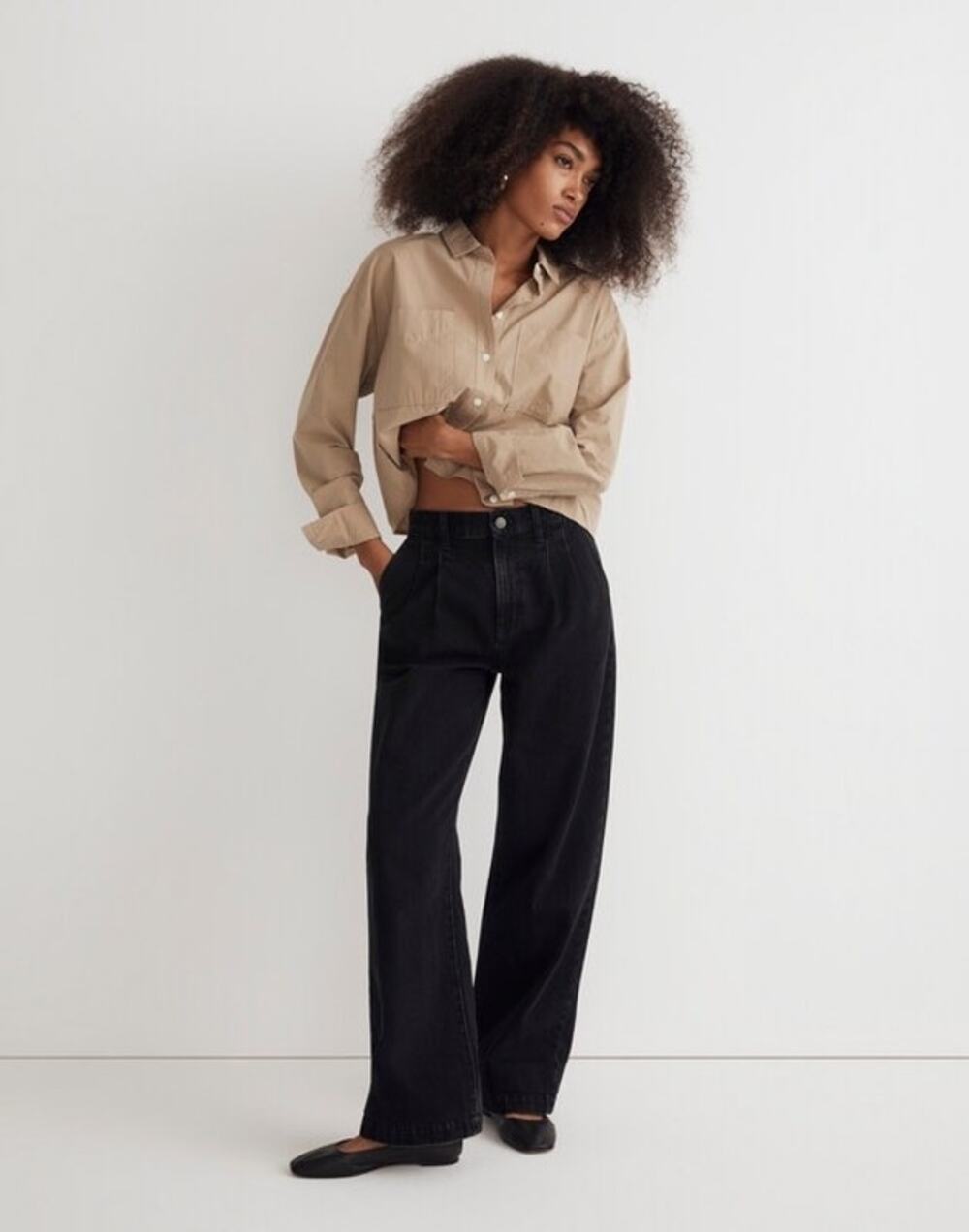 Madewell Women's The Harlow Baggy Straight Jean Norfleet Wash Size 23